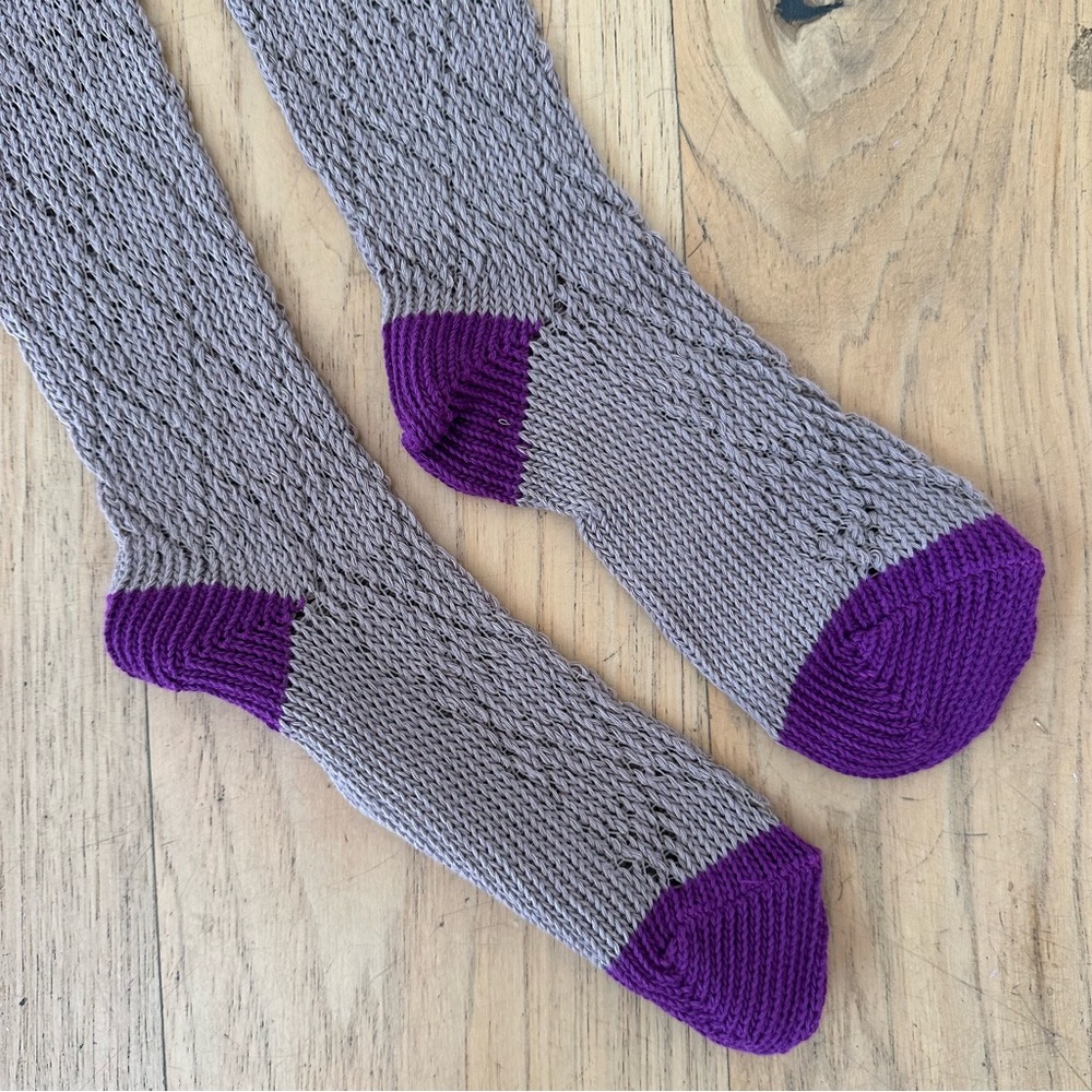 FREE PEOPLE Knit Boot Socks with Ruffle Edge - Picture 2 of 3